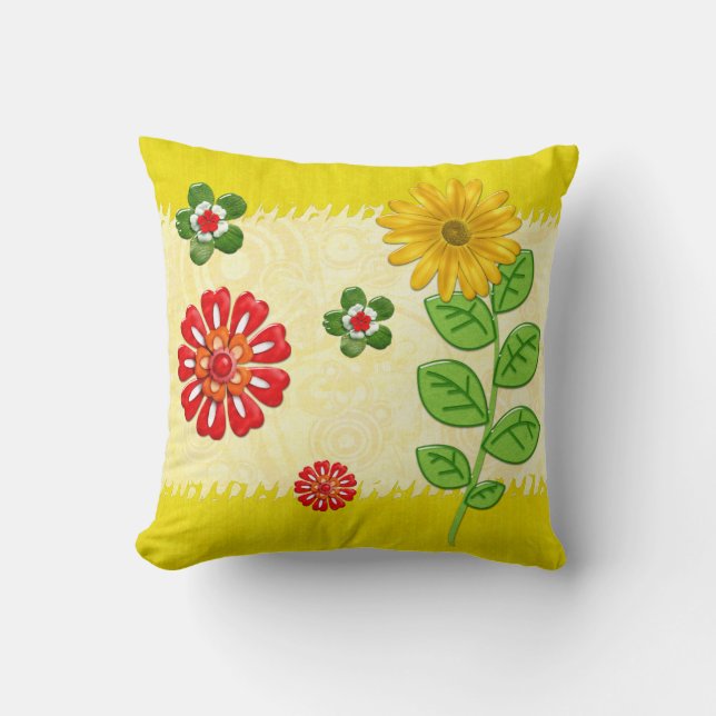 Natures Bounty Jeweled Kudde (Framsida)