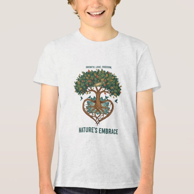 Nature's Embrace Heart Tree Tee (Framsida)