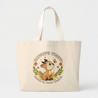 Nature's Friend Cute Fawn Woodland Animal Jumbo Tygkasse