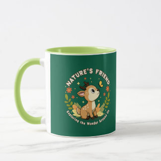Nature's Friend Cute Fawn Woodland Animal Mugg