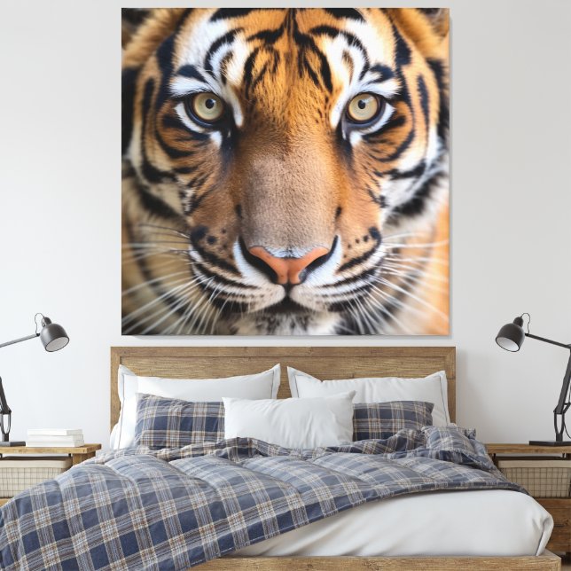 Nature's Wild Animals - Tiger Canvas (Insitu (sovrum))