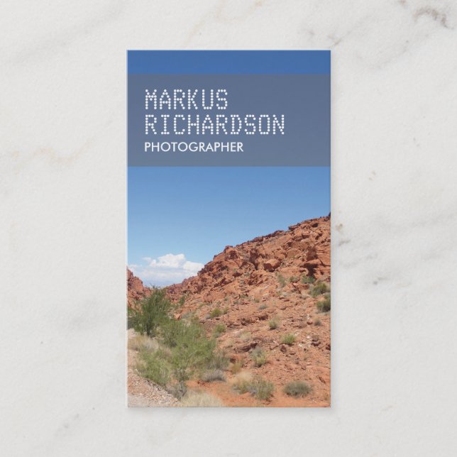 NATURFOTO-Affärskort för fotografer Visitkort (Framsida)