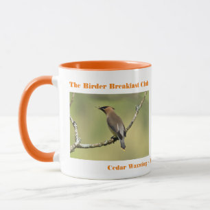 Naturfoto Cedar Waxwing Birder Mugg