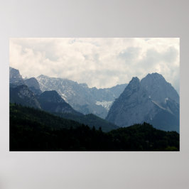 Naturfoto i Scenia Alpine Mountains Poster
