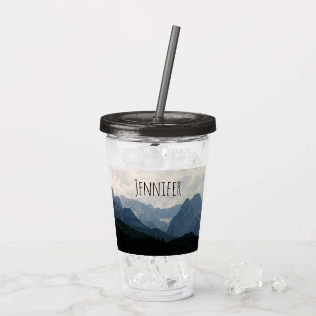 Naturfoto i Scenia Alpine Mountains Take Away Mugg (Baksida Ice)
