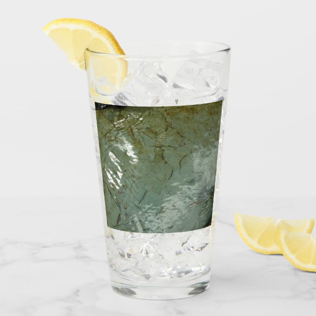 Naturfoto i Vatten-täckt Sten Glaskopp (Framsida Ice)