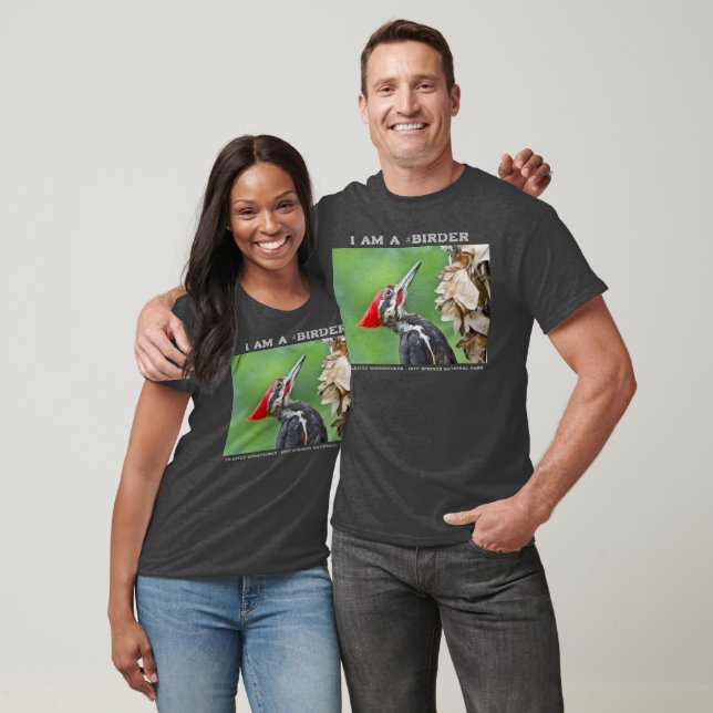 Naturfoto Pileated Woodpecker Birder T Shirt (Unisex)