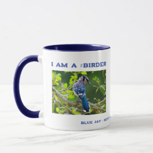Naturfoto Shy Blue Jay Birder Mugg