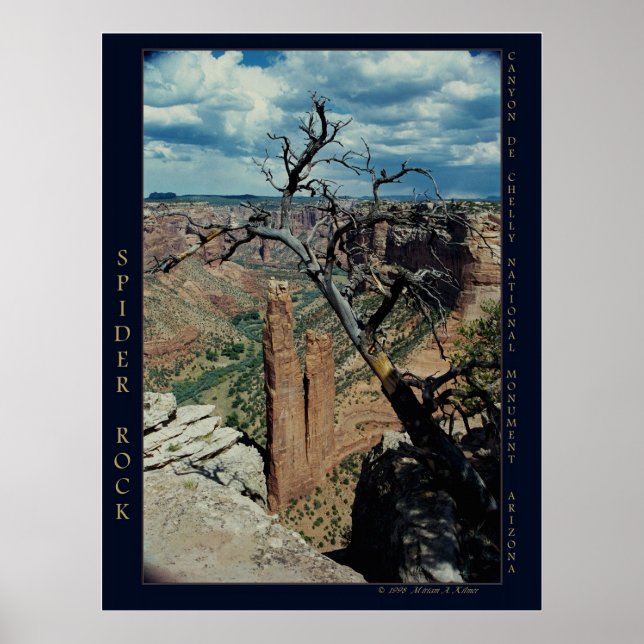 Naturfoto "Spider Sten, Canyon de Chelly" Poster (Framsidan)