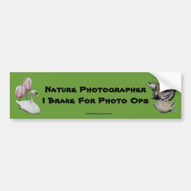 Naturfotografen bromsar den fotoOps bildekalet Bildekal (Framsidan)