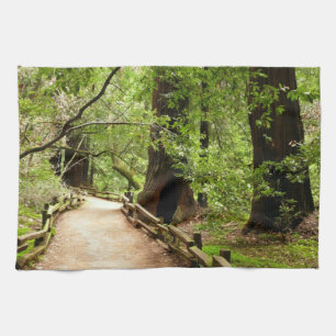 Naturfotografering på Muir Woods stig II Kökshandduk
