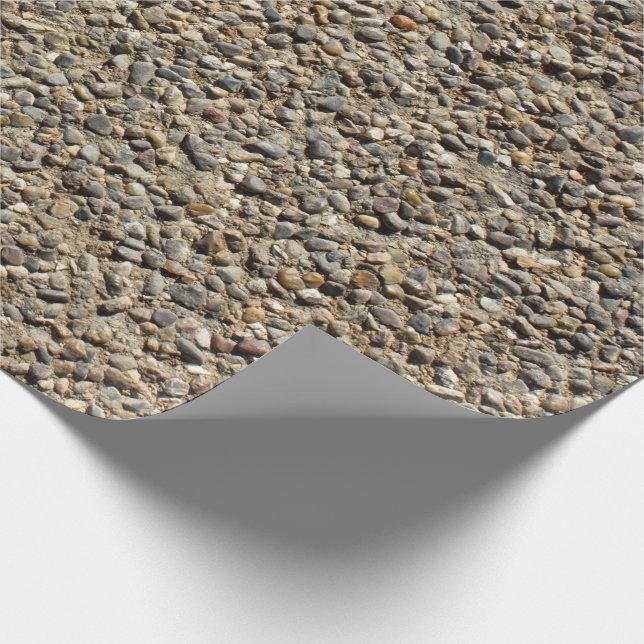 Naturfotografi av Gravel och Sand Sten Presentpapper (Hörn)