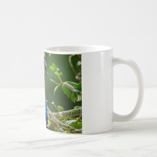 Naturfotografi Shy Blue Jay Apparel Gifts Shy Blue Kaffemugg (Höger)