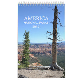 Naturfotokalender för Amerika National Parker 2019 Kalender