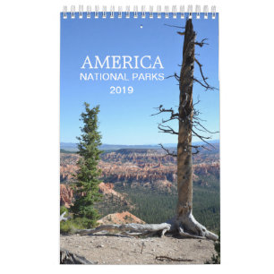 Naturfotokalender för Amerika National Parker 2019 Kalender