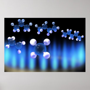 Naturgasaffisch Poster
