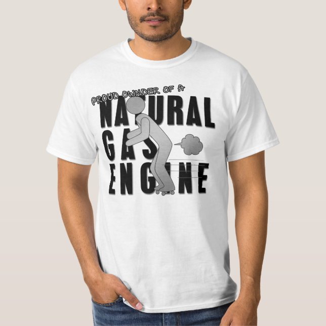 Naturgasmotor 2 tee shirt (Framsida)