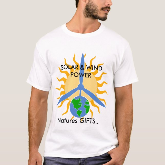 NaturGÅVOR…, SOL- & VIND… T-shirt (Framsida)