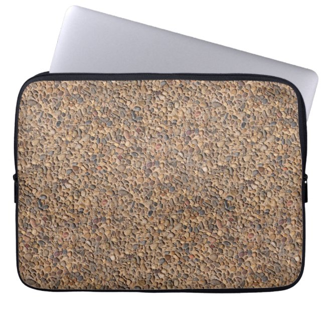 Naturgeologipebblen stenar fotoet laptop fodral (Framsidan)