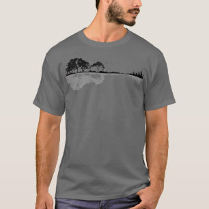 Naturgitarr klassisk svart t shirt