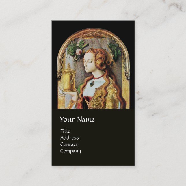 NATURHAIR, BEAUTY & COSMETIS, svart Visitkort (Framsida)