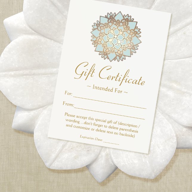 Naturhälsointyg Spa Lotus Flower Gift-certifikat (Skapare uppladdad)