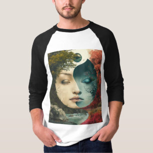 Naturharmoni - Yin och Yang Surrealism T Shirt