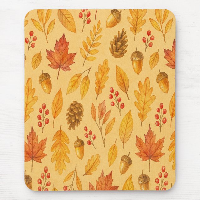 Naturhösten mönster musmatta (Framsidan)
