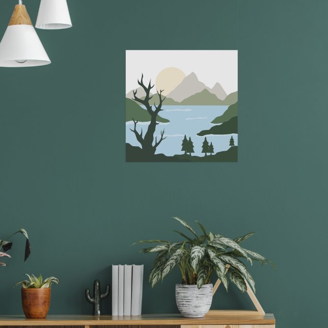 Naturillustration Poster (Vardagsrum 1)