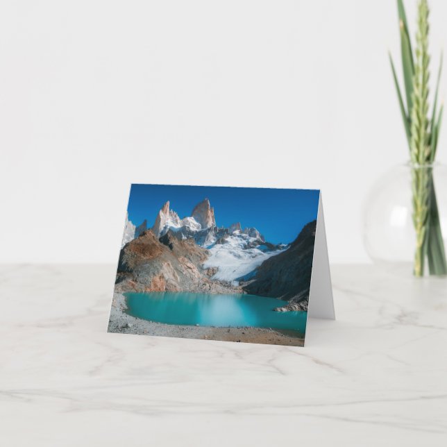 Naturinspiration Patagonia Mountain Tarn Anteckningskort (Framsida)