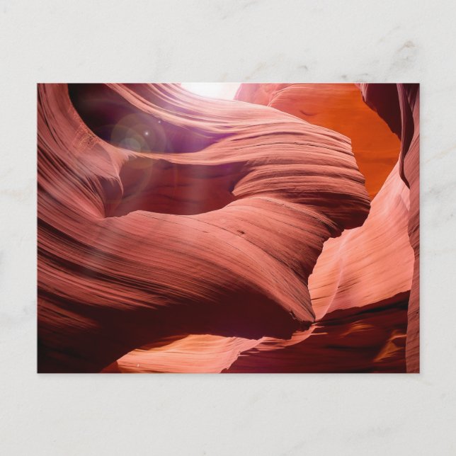 Naturinspirationer Antelope Canyon Sol Peek Vykort (Framsida)