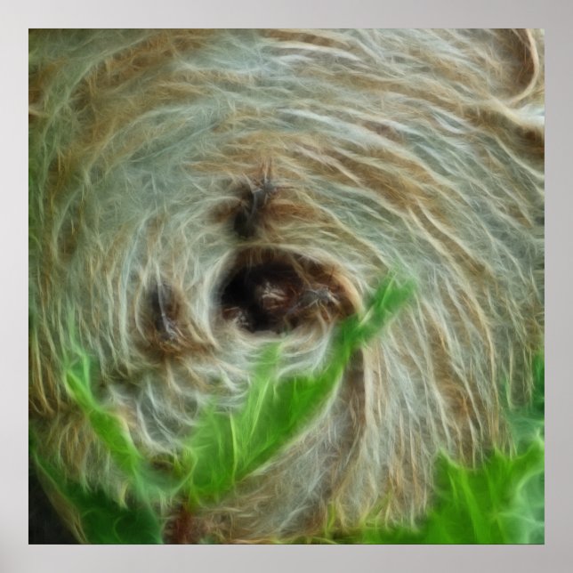 Naturinspirerad bikupa konst poster (Framsidan)