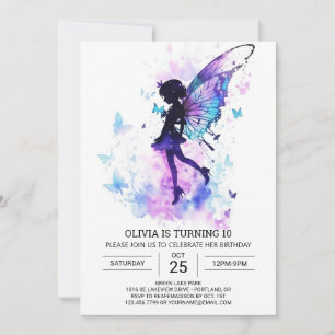 Naturinspirerad Fairy Tale Birthday Bliss Inbjudningar