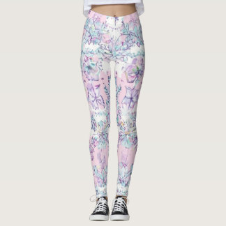 Naturinspirerad fjäril leggings