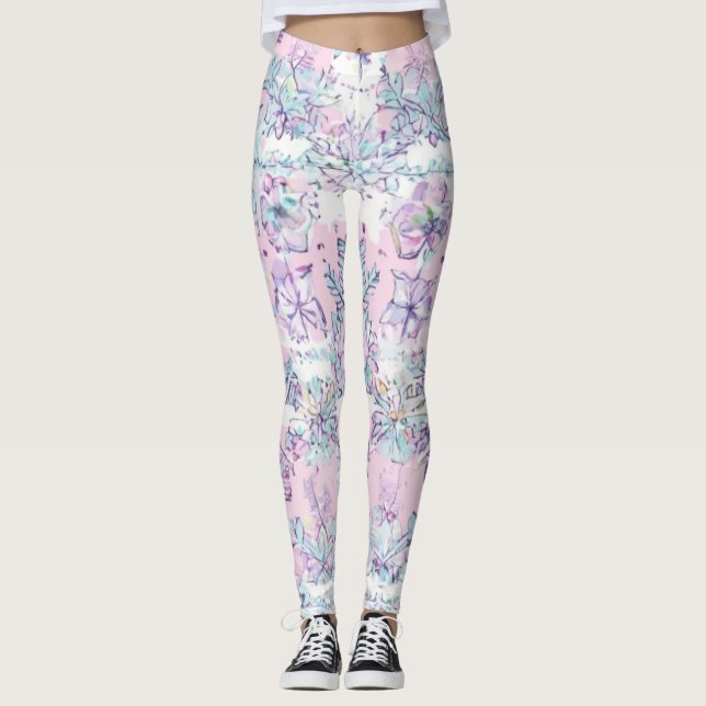 Naturinspirerad fjäril leggings (Framsida)