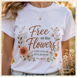 Naturinspirerad grafisk t-shirt för kvinnor med fe