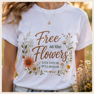 Naturinspirerad grafisk t-shirt för kvinnor med fe