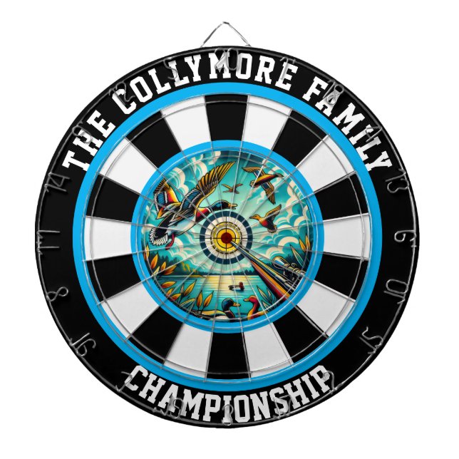 Naturinspirerad jaktkonst i Anka Darttavla (Framsidan)