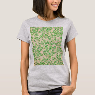 Naturinspirerad löv Mönster T-Shirt