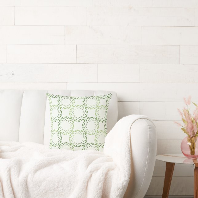 Naturinspirerad smaragdspiral kastkudde kudde (Soffa)