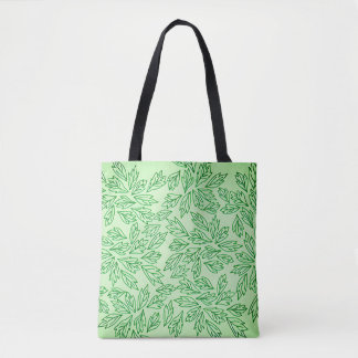 Naturinspirerad totebag med bladsmönster tygkasse
