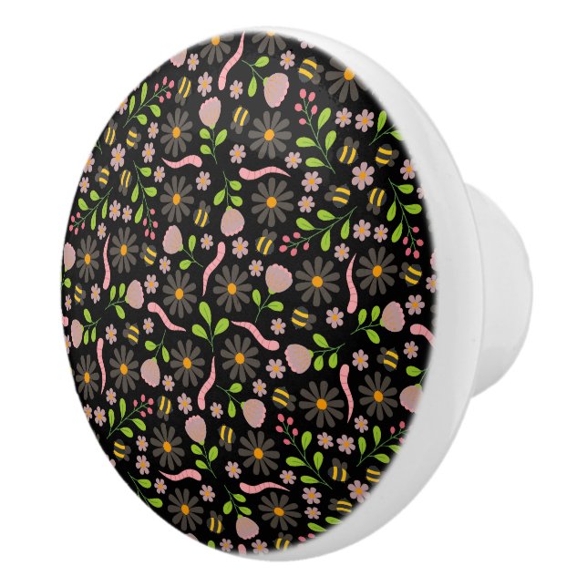 Naturinspirerade blommor och varelser knopp (Höger)