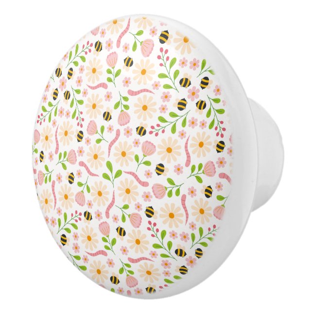 Naturinspirerade blommor och varelser knopp (Höger)