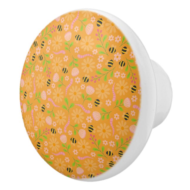 Naturinspirerade blommor och varelser knopp (Höger)