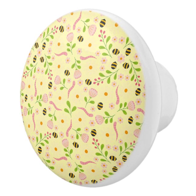 Naturinspirerade blommor och varelser knopp (Höger)