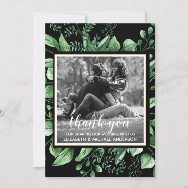 Naturinspirerat foto Tack botaniskt Löv (Framsida)