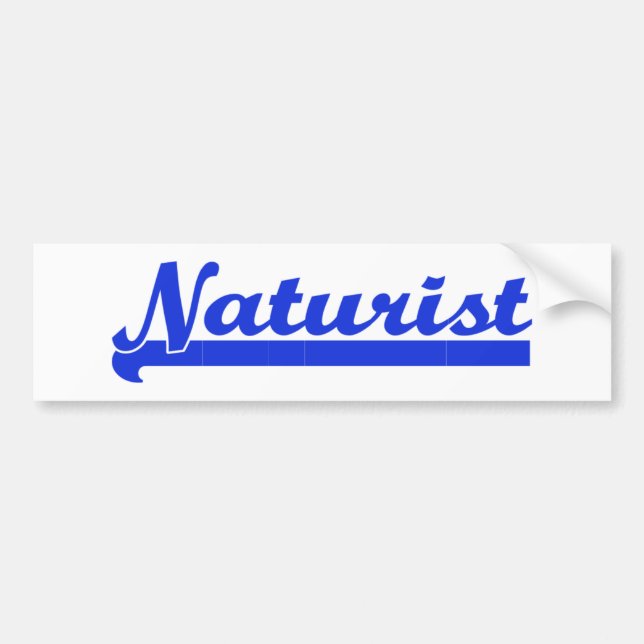Naturist bumpersticker bildekal (Framsidan)