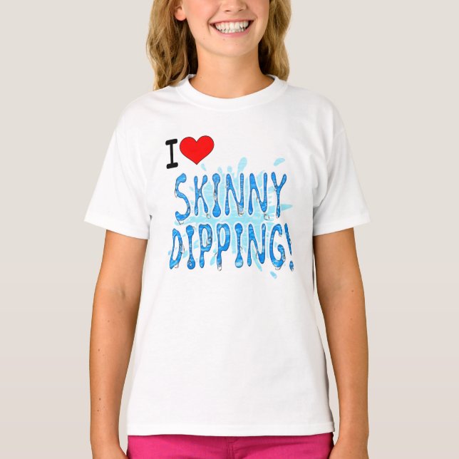 Naturist/nudist, i Smalan Kärlek T Shirt (Framsida)