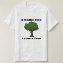 Naturist T-shirt "Saves the Earth"