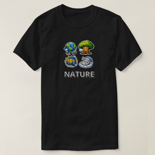 Naturkaraktärer T Shirt (Design framsida)